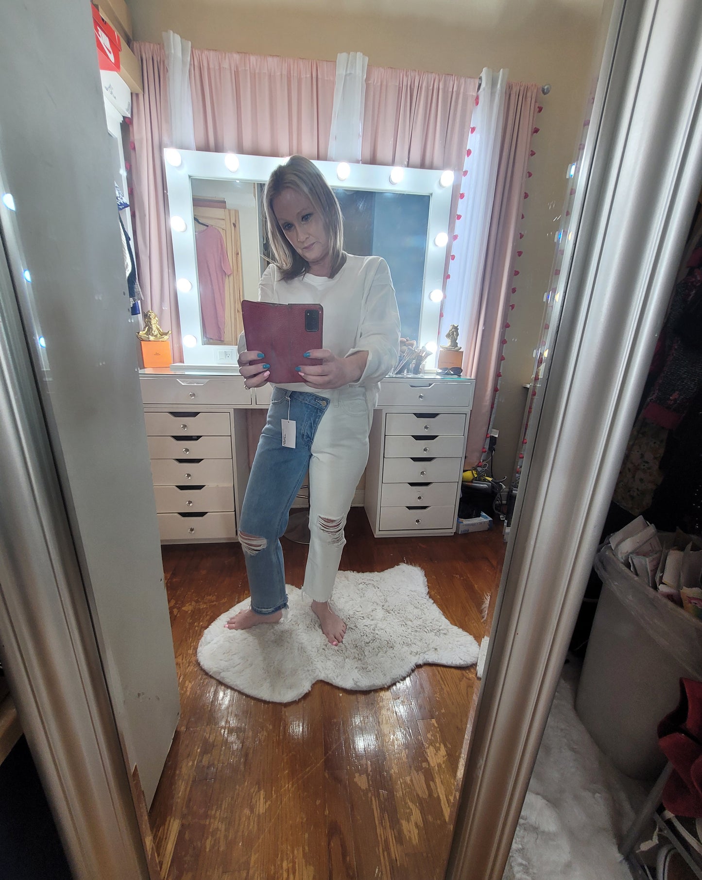 Velvet Dark and Light 2 Tone Jeans