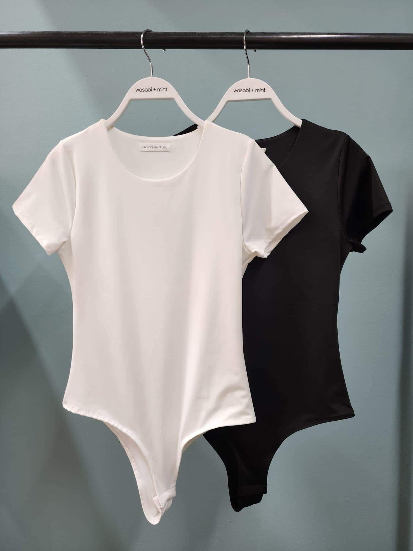 Wasabi amd mint short Sleeved black or white bodysuit