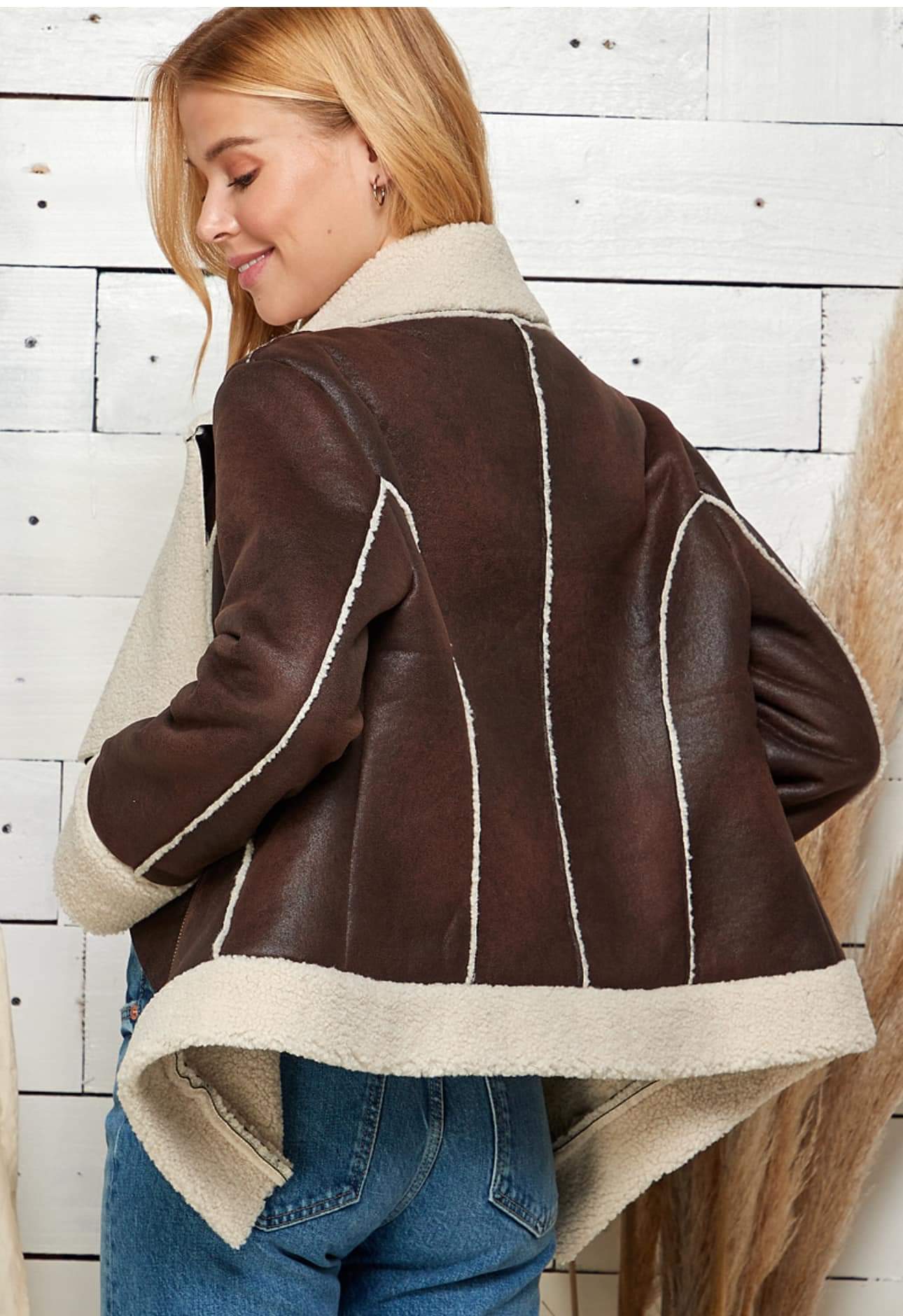 Chocolate and Sherpa Classic Coat