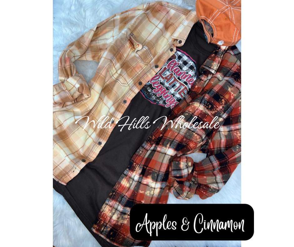 Apples and Cinnamon Flanel Shirt