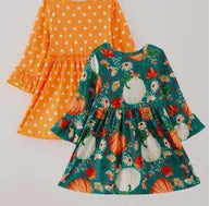 Girls Pumpkin Dress