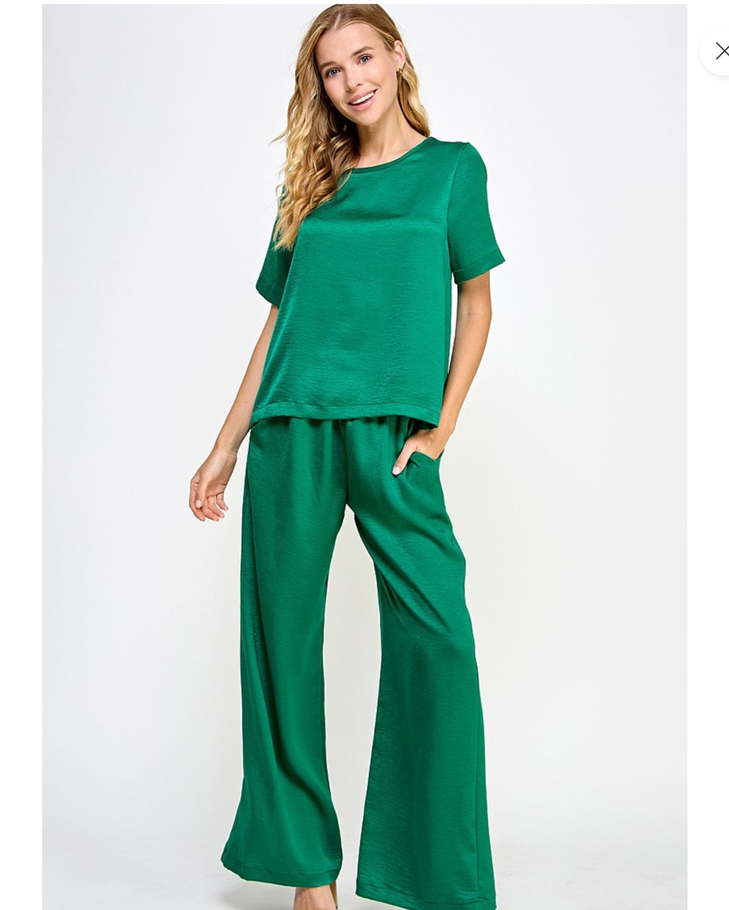 2 Hearts Emerald Pant Set