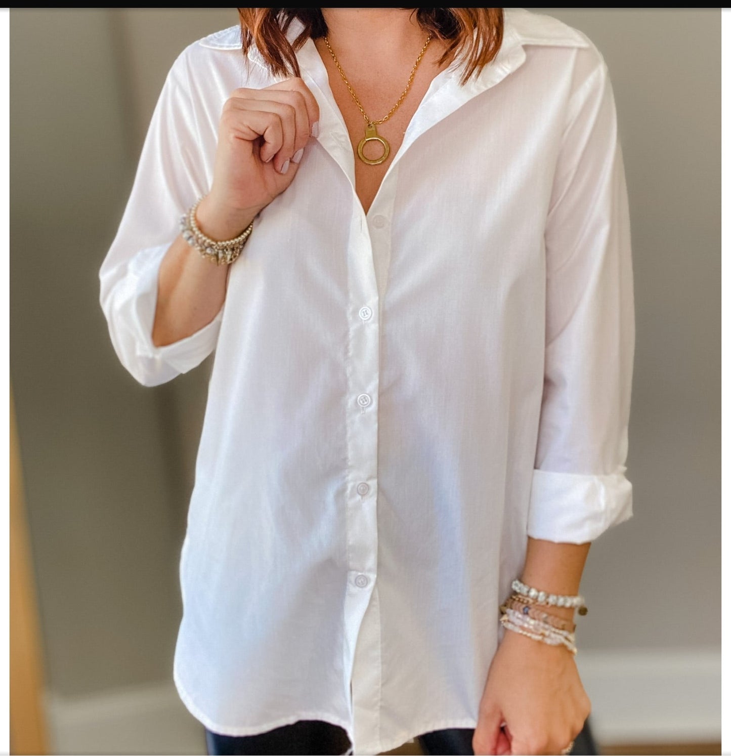 White Perfect Button Up
