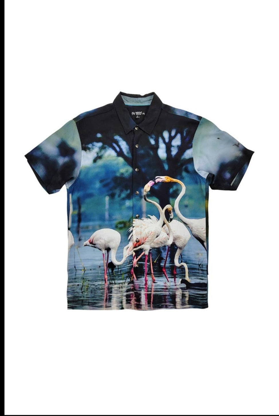 Mens Flamingo Hawaiian Shirt