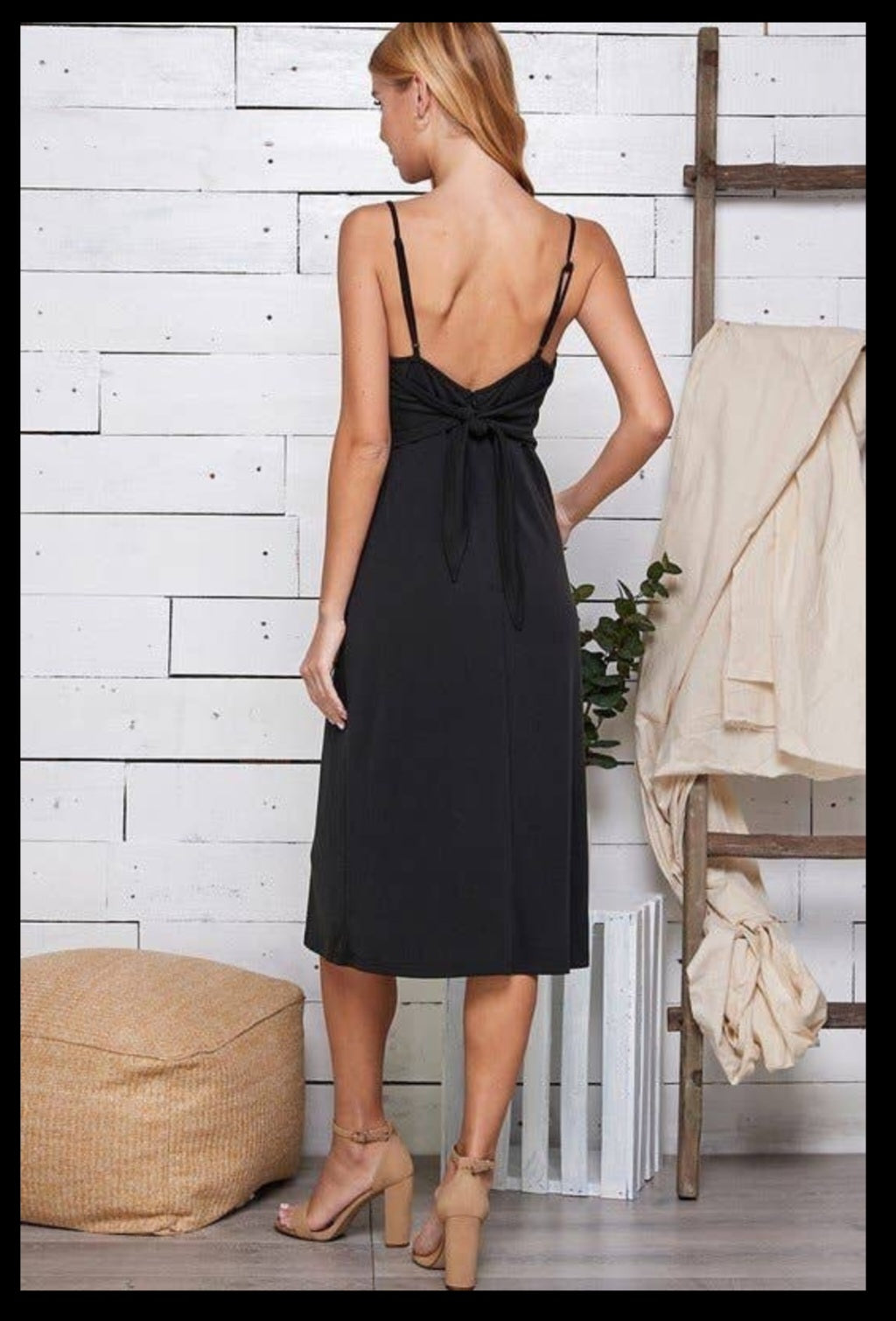 The Softest Modal Black Dress