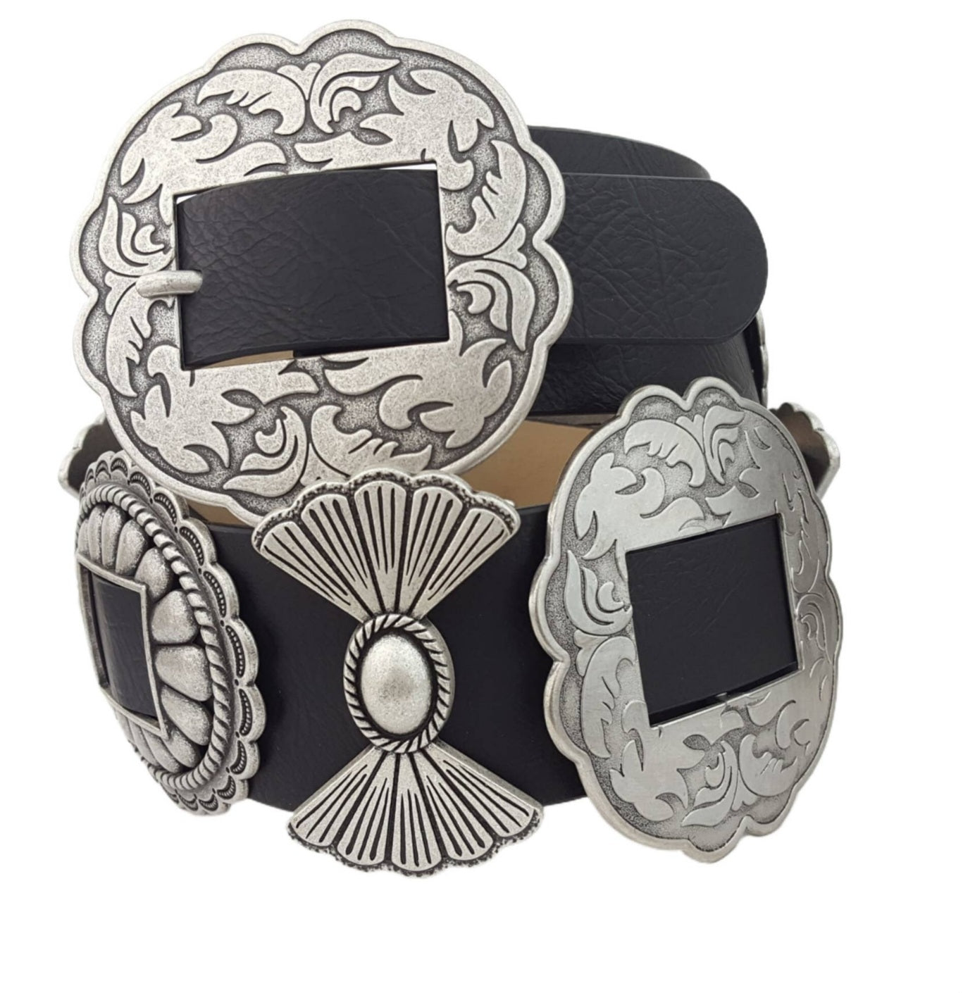 Fully Packed Concho Wode Width Western Belt