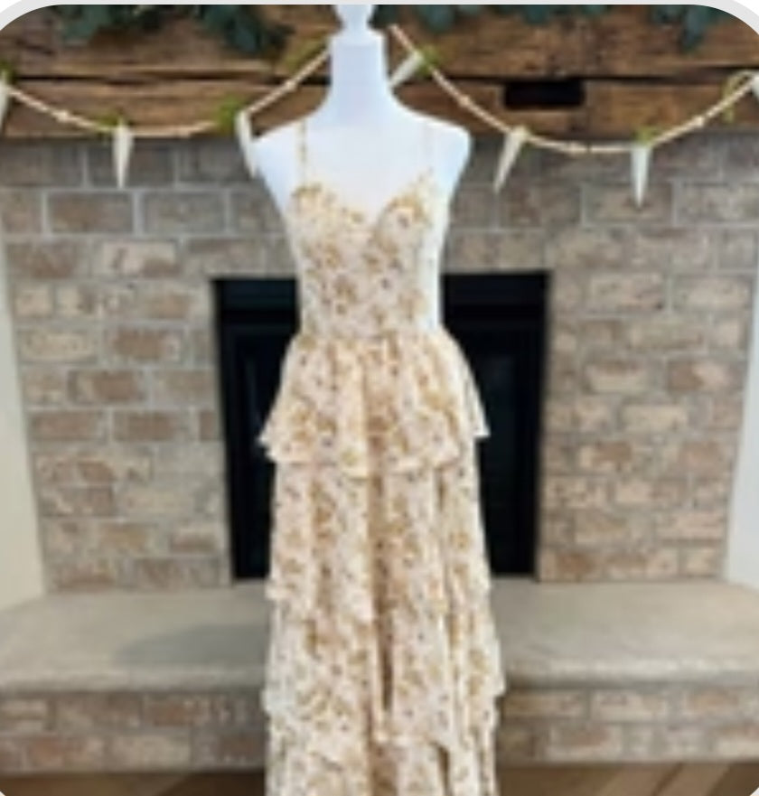 Fairytale Dress Ivory Field of Flowers