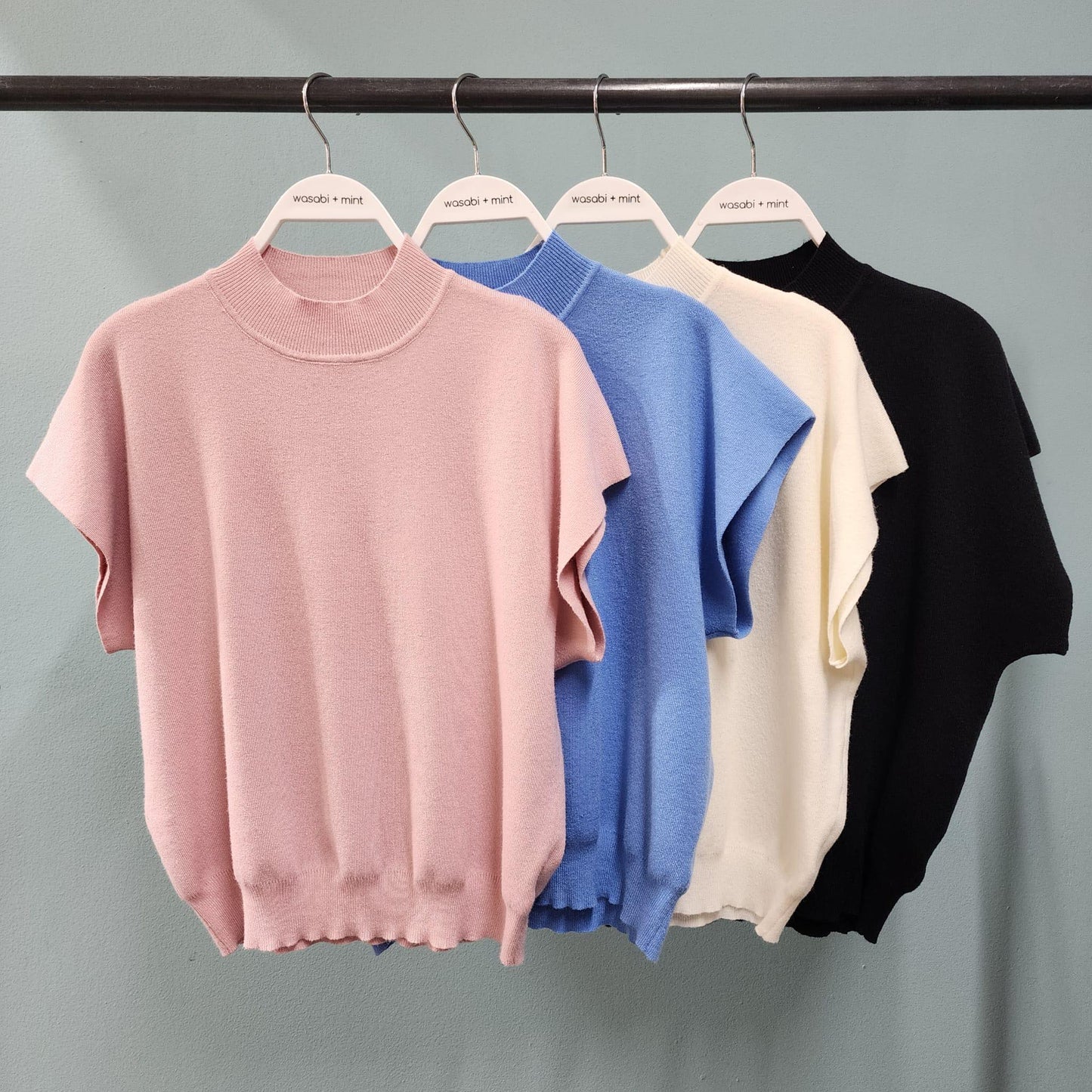 Black Class It Up Short Sleeved Sweater