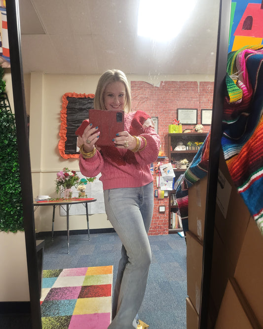 Pretty Woman Sweater in all the pinks