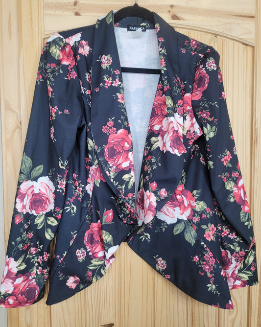 Roses are Pink Floral Blazer