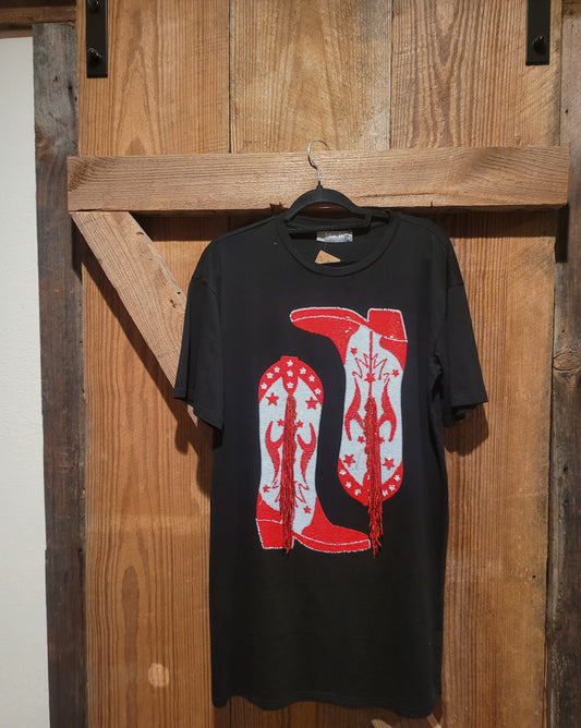 Blame it on my Boots T Shirt Dress