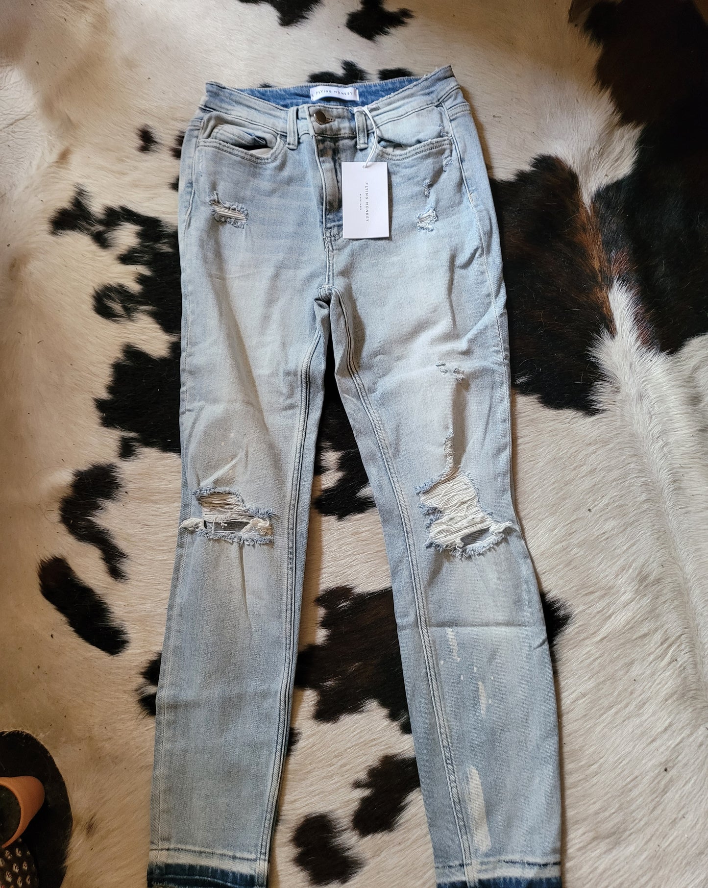 Flying Monkey Black Label Skinny Distressed Jean