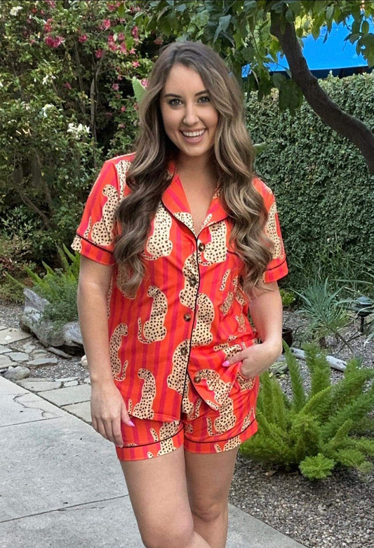 Jungle Wild Lounge Short Set