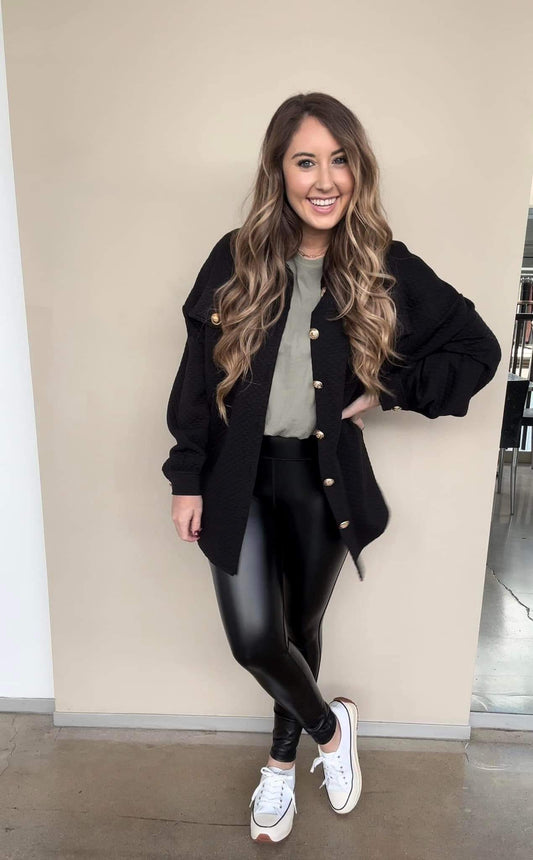 Dark Night Black Leggings