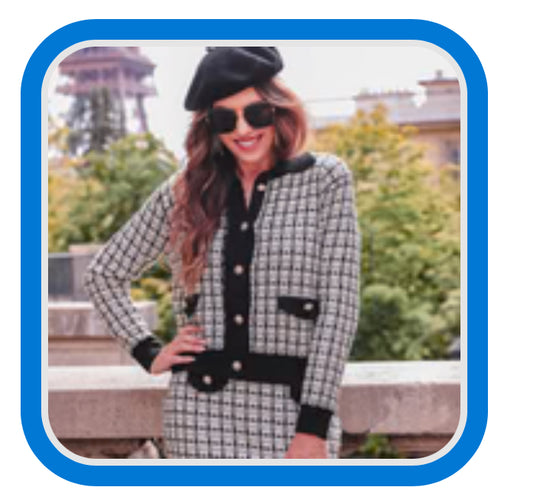 Paris Vibes Tweed Set