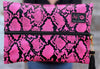 MJ Pink Viper L Makeup Bag Large