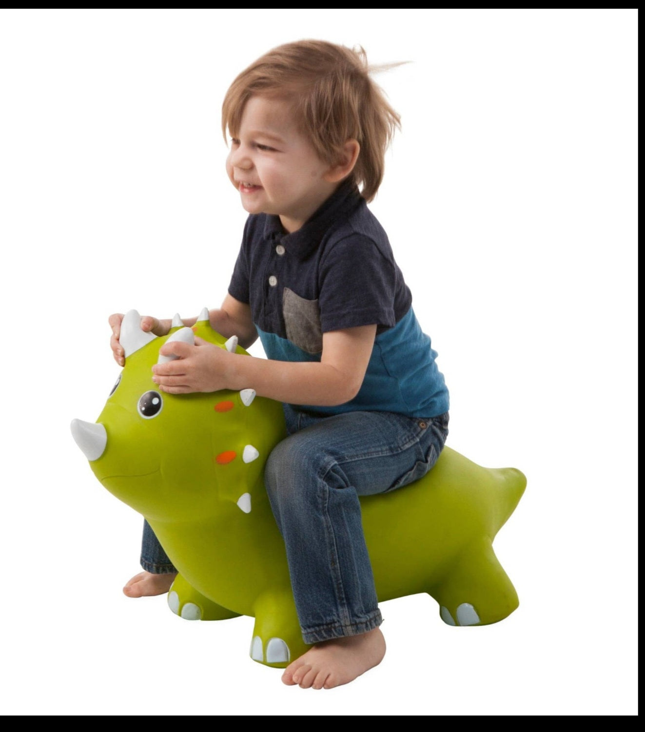 Bouncy Green Triceratops