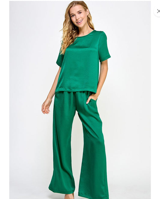 2 Hearts Emerald Pant Set