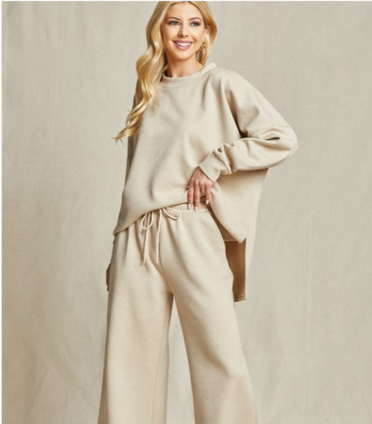 Cream Quilted Set