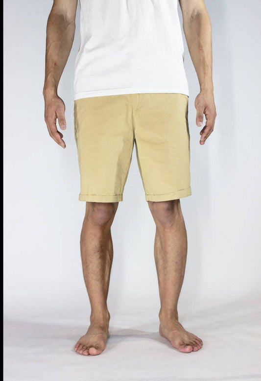 Mens Khaki/Ice Blue Shorts