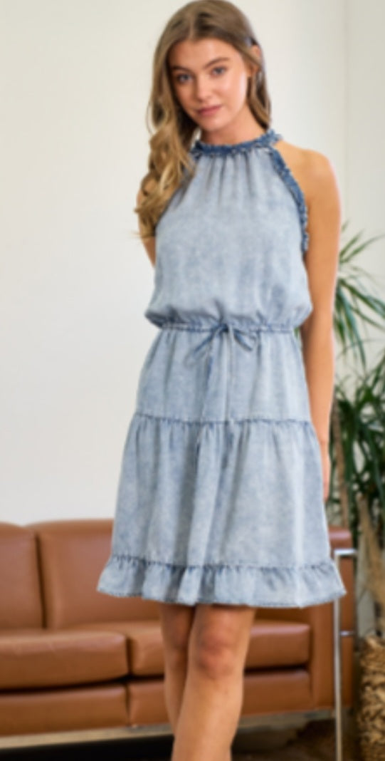 Chambray Denim Dress