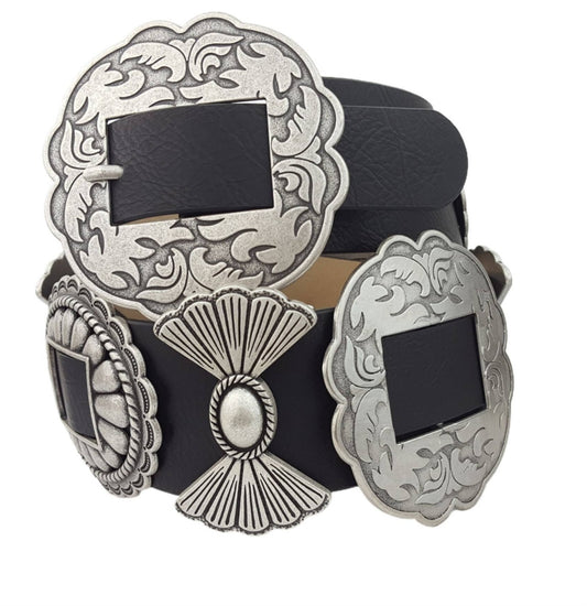 Fully Packed Concho Wode Width Western Belt