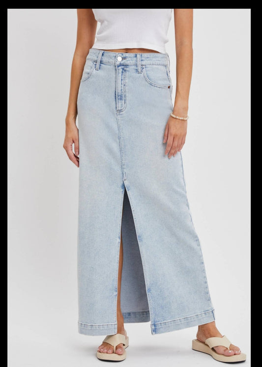 Cello Blue Jean Long Skirt
