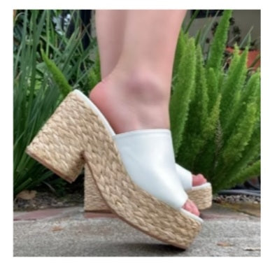 Ashlyn White Chunky Platform Shoe