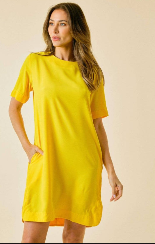 Yellow Stops Traffic Dress