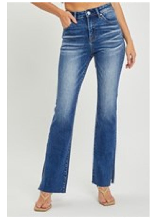 Risen Jeans High Rise Straight leg with Slit